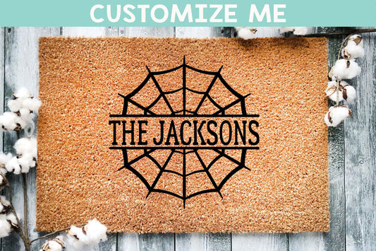 Customizable Spooky Welcome Mat