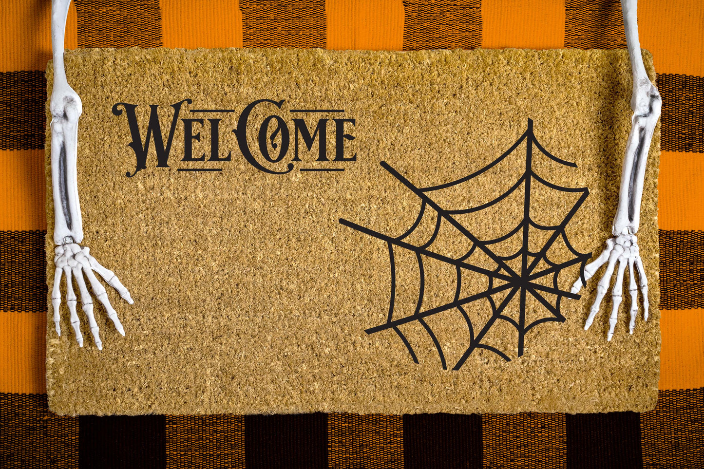 Welcome with Spider Web